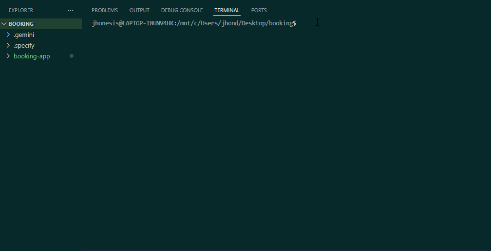 dectl terminal showing project init and memory commands executing in sequence